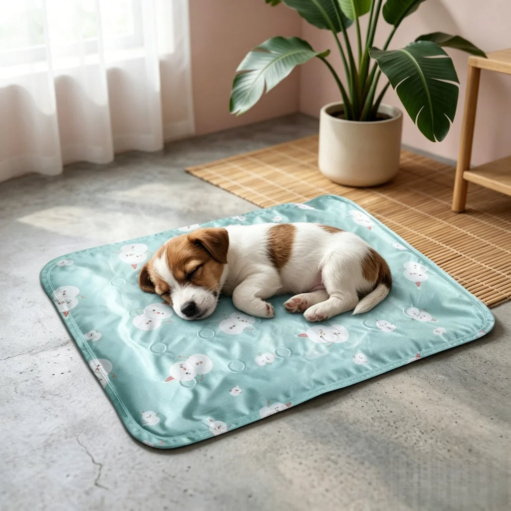 Pet Summer Cooling Mat, Self-Watering Ice Gel Cooling Pad for Pets, Portable and Durable Pet Ice Mat, Suitable for Small and Large Dogs