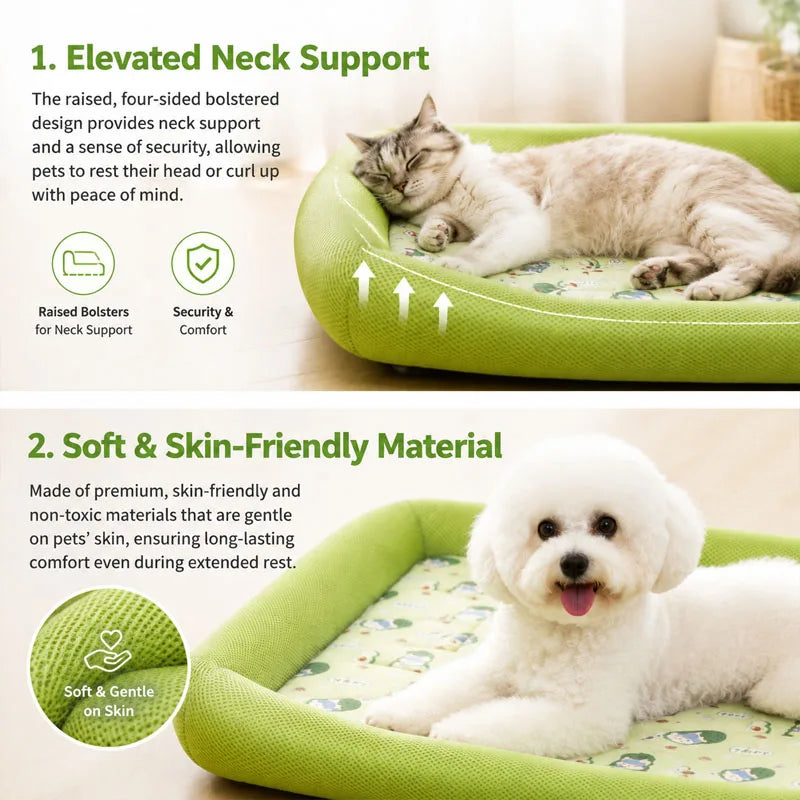 Cooling Puppy Bed Summer Dog Supplies Mat Accessory Comfort Sofa Blanket for Small Medium Large Dogs Cats Beds Mats Supplies