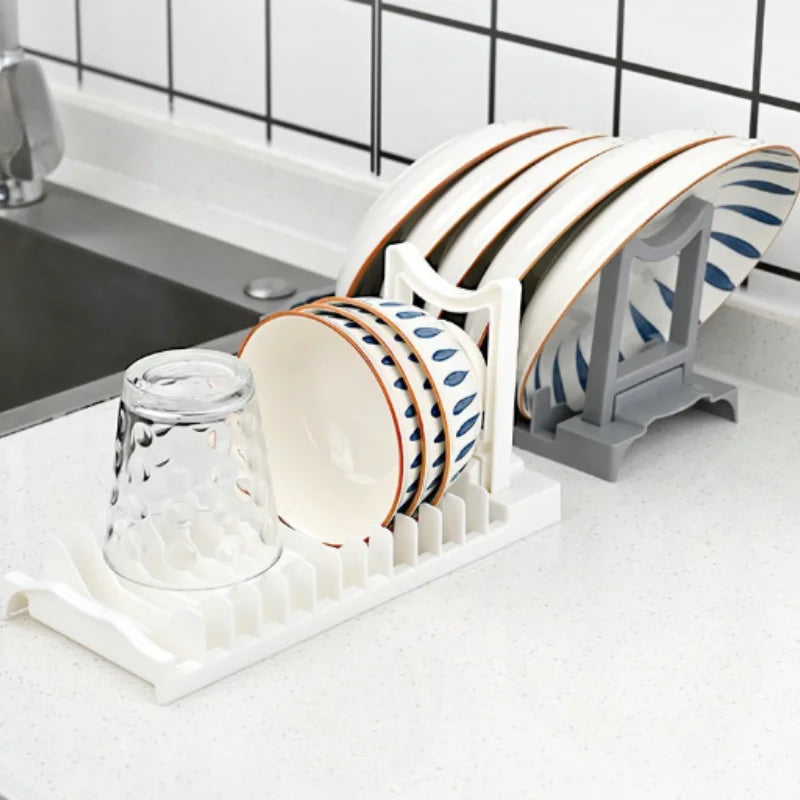 Kitchen Dishware Storage Rack Sink Disposal Shelf Home Use Tabletop Bowl Drainage Storage Box Dish Drying Holder