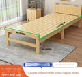 Home Bedroom Solid Wood Folding Bed for Small Apartments Rent Guest Personal Double Bed Compact Space Saving Design
