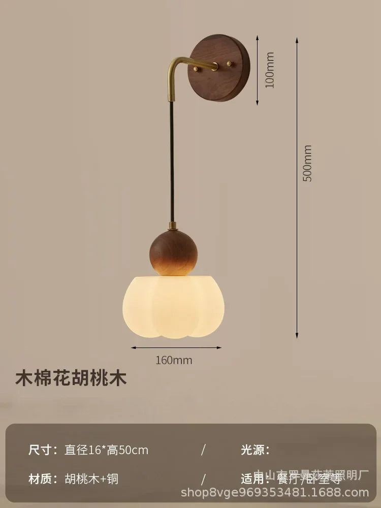 Cream Wind Bedroom Chandelier Simple Children's Bedside Chandelier Modern Creative Jack-o '-lantern Nordic Restaurant Lamps