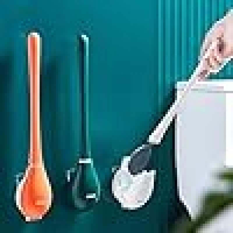 Disposable Toilet Brush Household Bathroom Wall Mounted No Dead Corners Cleaning Specialized Descaling Tool Scrubber Bowl White