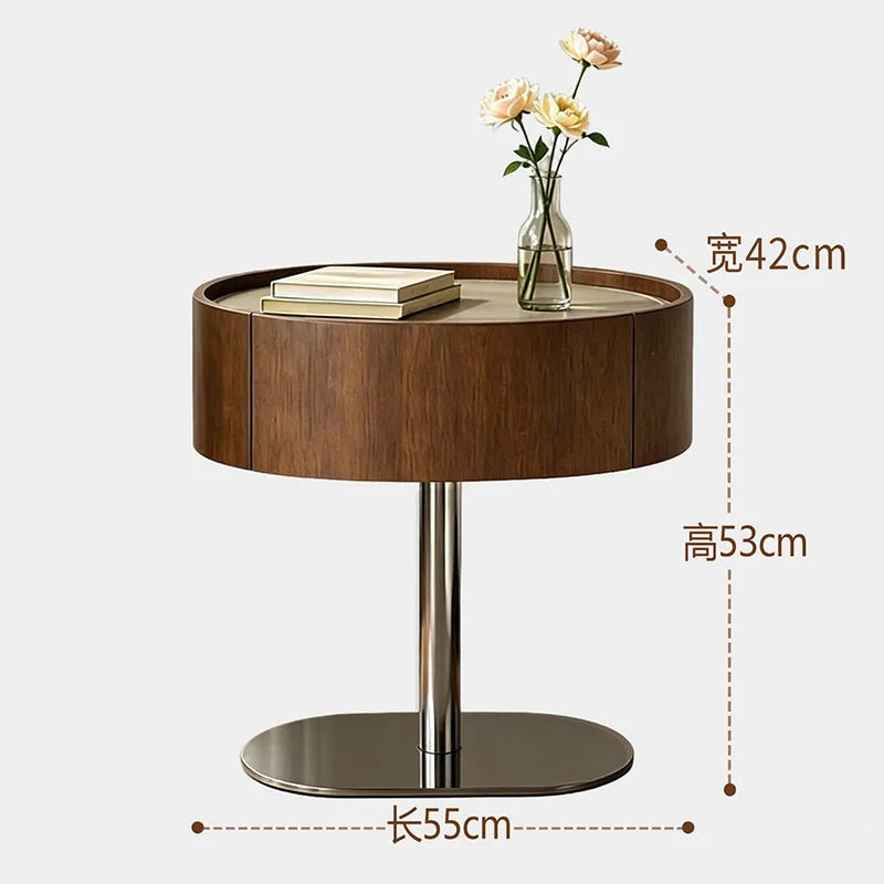 Bedroom With Drawers Bedside Table Trendy Italian Minimalist Space Saving Nightstand Premium Aesthetic Velador Home Furniture