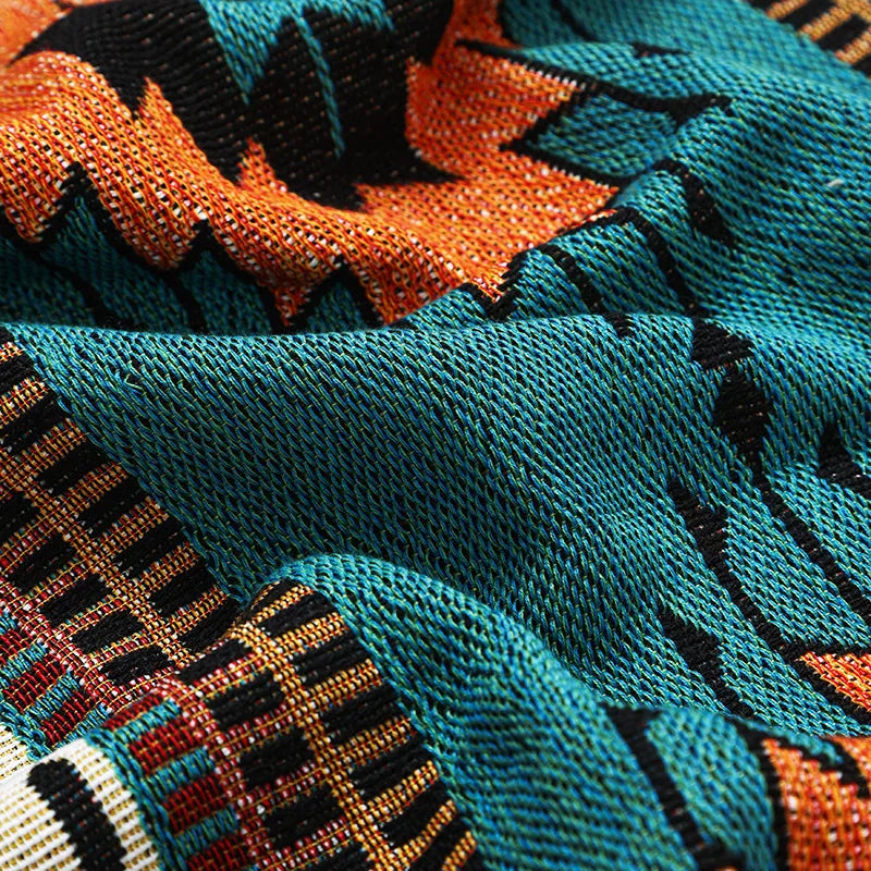 Bohemian Throw Blanket For Beds Outdoor Camping Blanket Sofa Cover Indian Sofa Towel Bed Cover Rug Tablecloth Living Room Decor