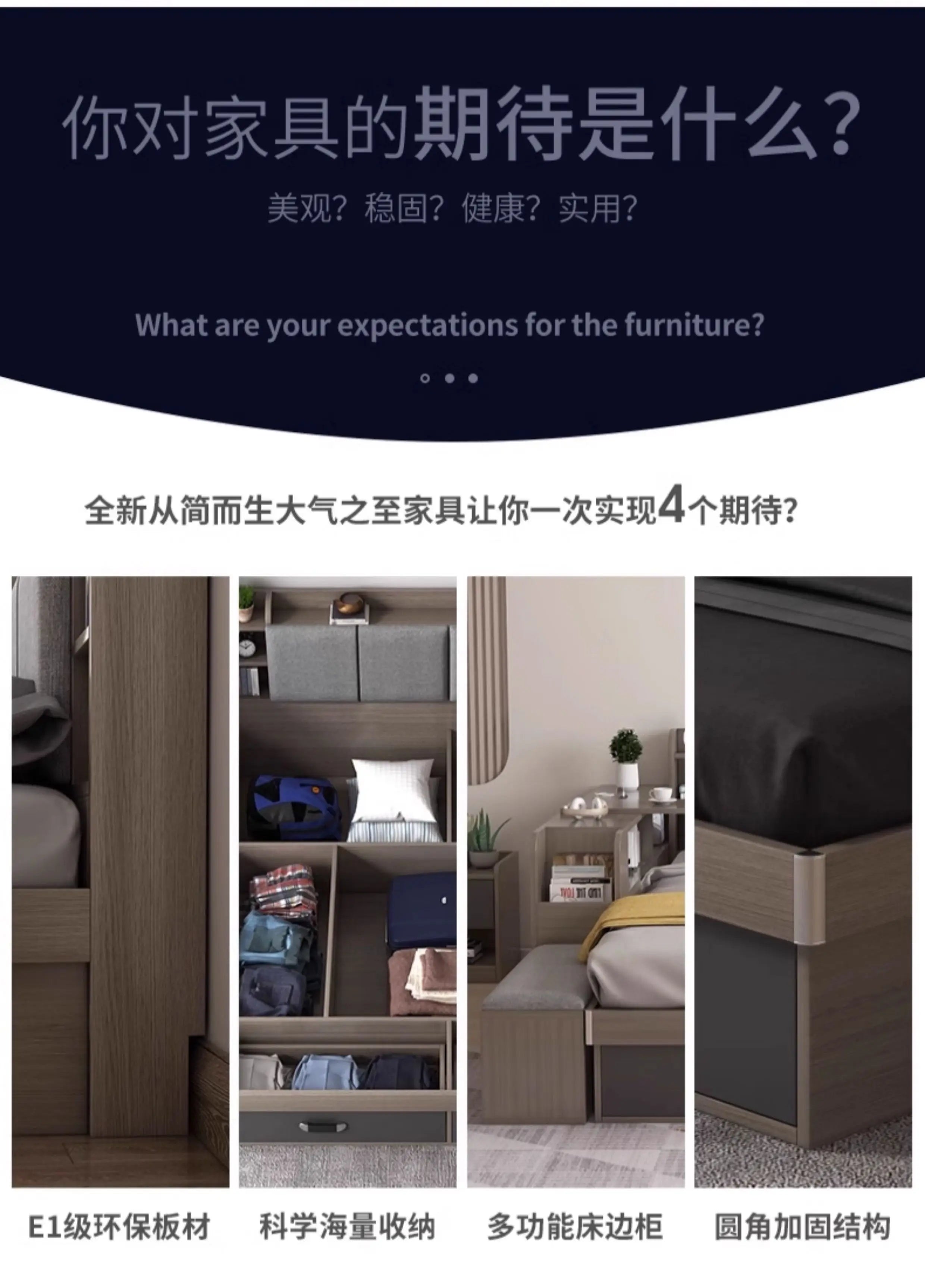 Unique Bedroom Bed Aesthetic Modern Girls Storage Luxury Bed Lounge Sleeping Headboard Letto Matrimoniale Home Accessories