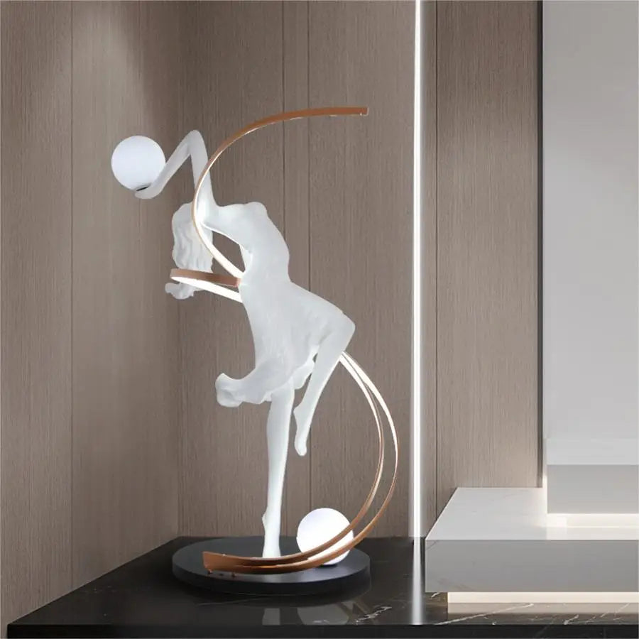 Hotel Lobby Living Room Light Emitting Diode Creative Design Art Tree Modern Floor