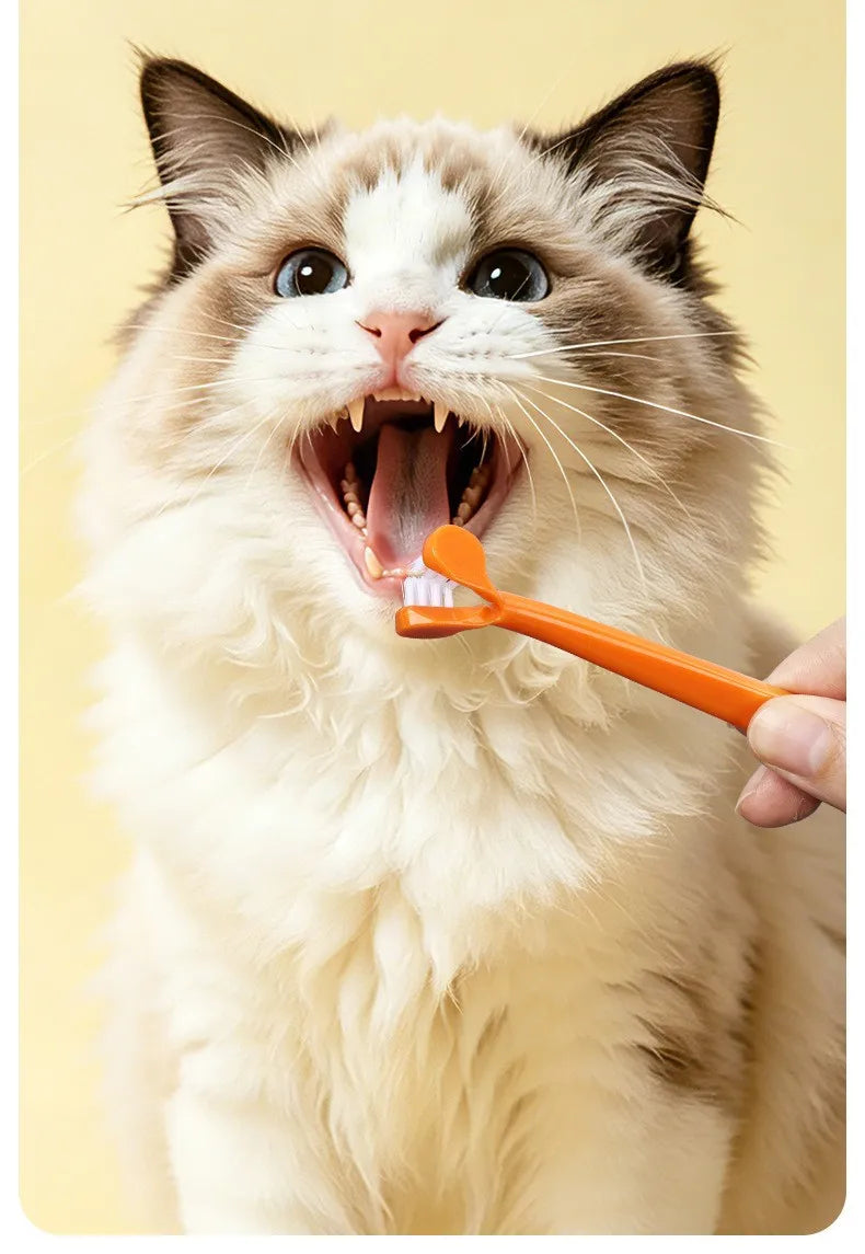 Dog Toothbrush Double-head Dogs Toothbrushes Oral Care Dog Teeth Cleaning Small Pet Mouth Cleaning Cat Toothbrush Pet Products