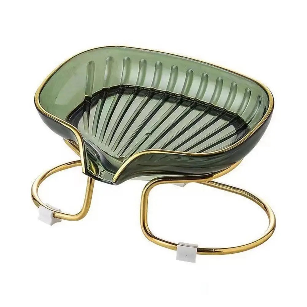 Bathroom Soap Dish Light Luxury Toilet Shower Soap Holder with Drain Water Soap Storage Case Tray Container Bathroom Gadgets