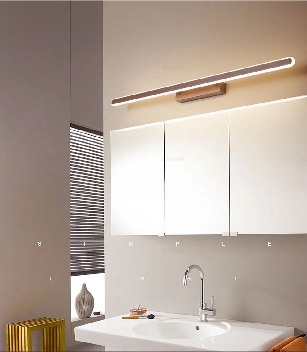 Bathroom LED Wall Lamp Wall Sconce Modern Mirror Headlight for Toilet Stairs Aisle Vanty Lamps Home Decorations Fixture Luster