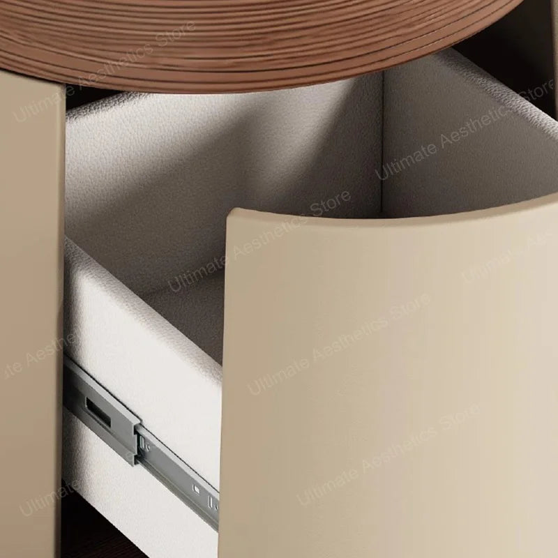 Creative Design Small Bedside Table Space Saving Drawers Storage Nightstand Unique Trendy Mesa De Noche Bedroom Furniture