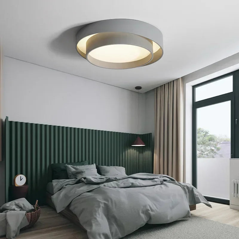 Bedroom Living Room Lamp Led Ceiling Light Minimalist Modern White Black Grey Indoor Lighting Fixture Home Hotel Luminarie