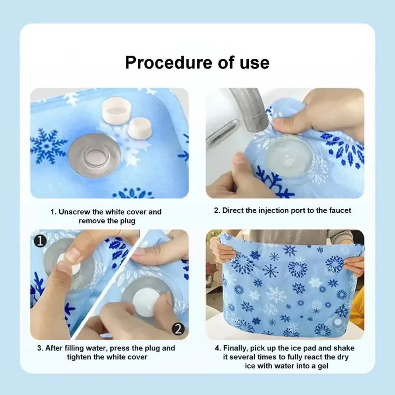 Cooling Beds Mat Cat Dog Cooling Mat Summer Durable Ice Blanket Self Added Water Reusable Cold Bed Anti-Heat Small Large Pets