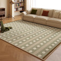Living Room Carpet Waterproof Non-slip Stain-resistant Floor Mat Minimalist Checkered Pattern Rug Large Area Home Decor Mats