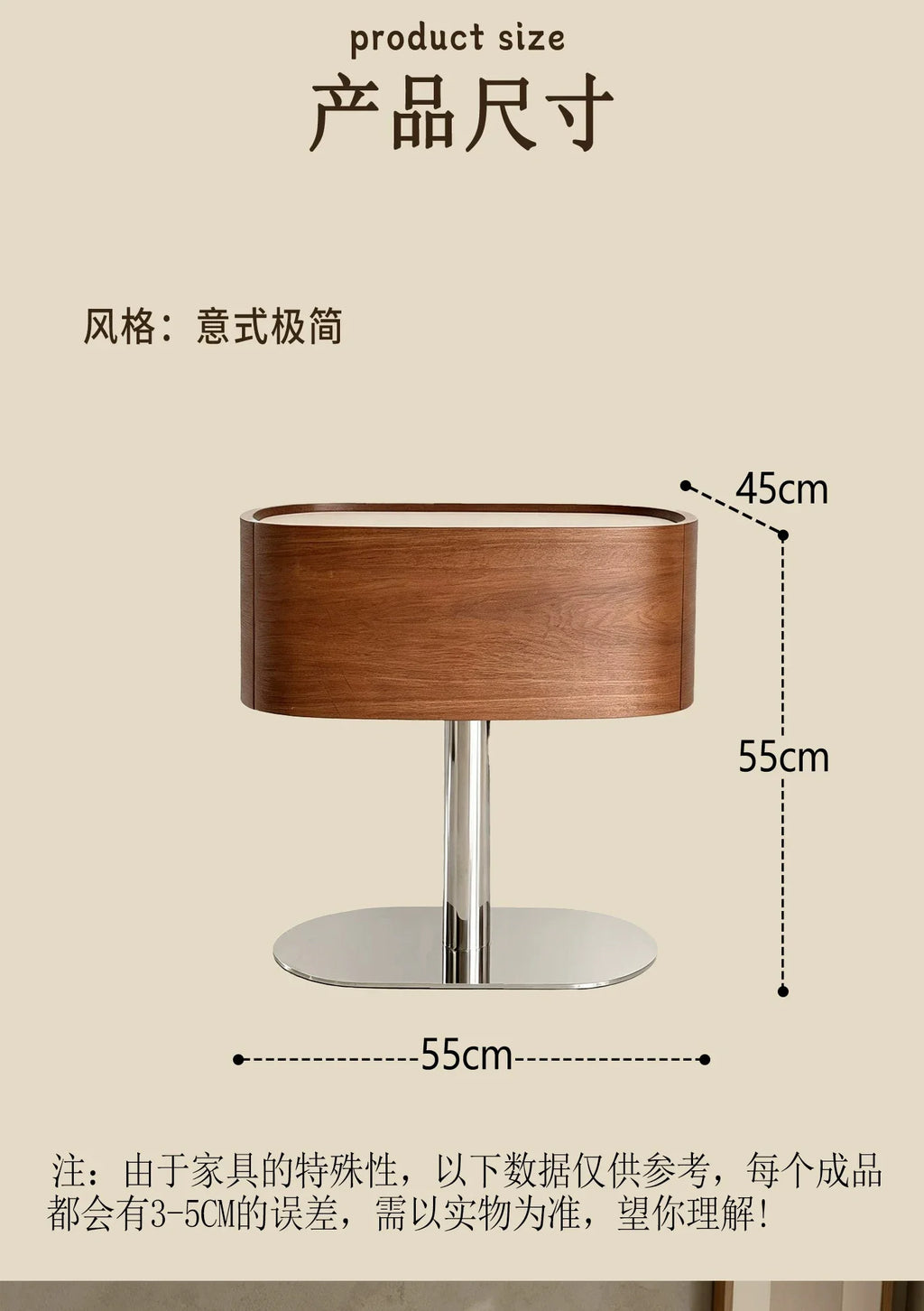 Space Saving Bedside Table Elegant Luxury Glamour Unique Side Table Storage Drawers Trendy Table De Chevet Bedroom Furniture