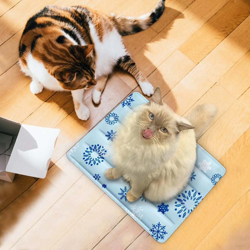 Dog Cooling Mat 30x40cm Ice Bed Soft Reusable Floor Cushion Summer Cool Mat for Small Medium Large Cats Indoor Outdoor Use