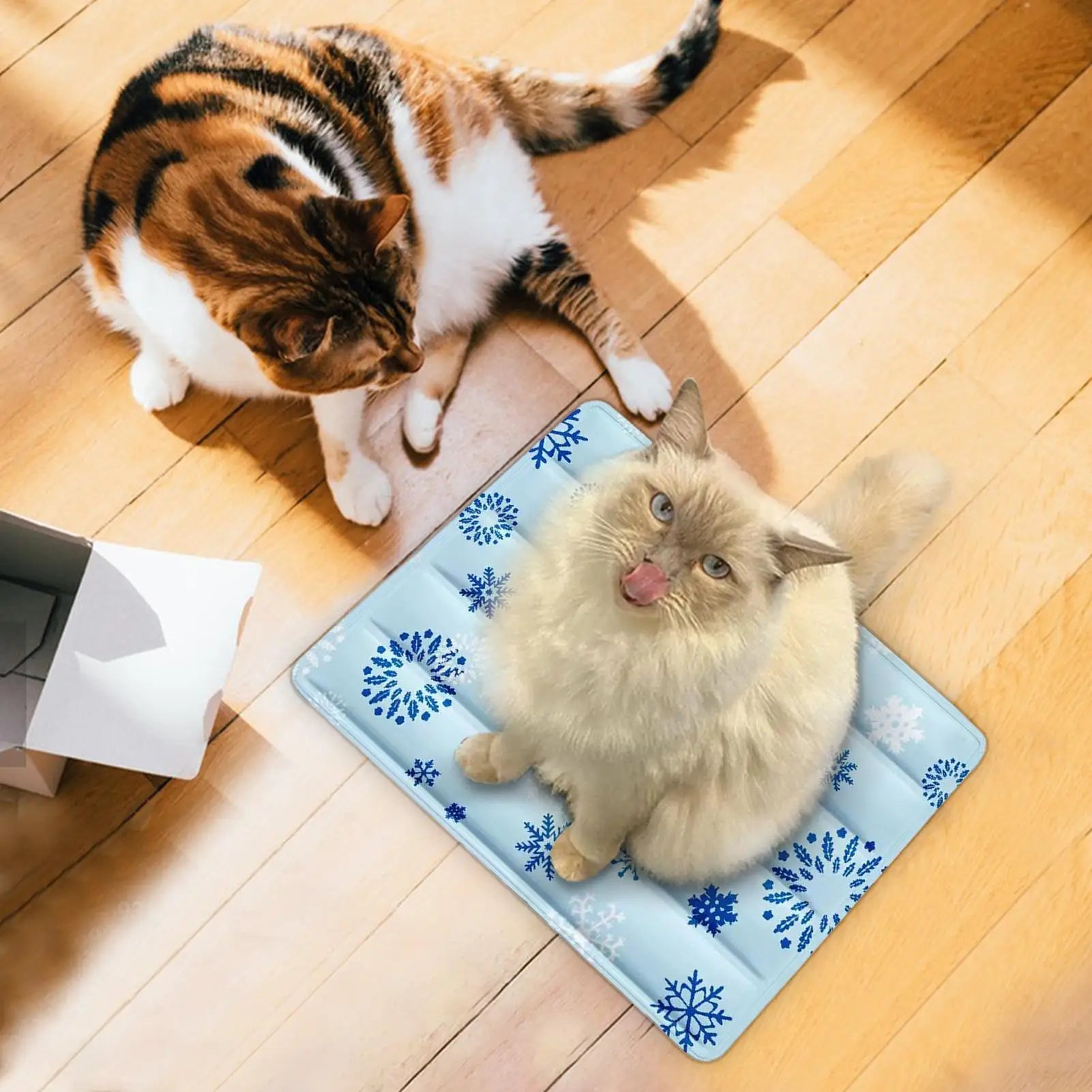 Dog Cooling Mat 30x40cm Ice Bed Soft Reusable Floor Cushion Summer Cool Mat for Small Medium Large Cats Indoor Outdoor Use
