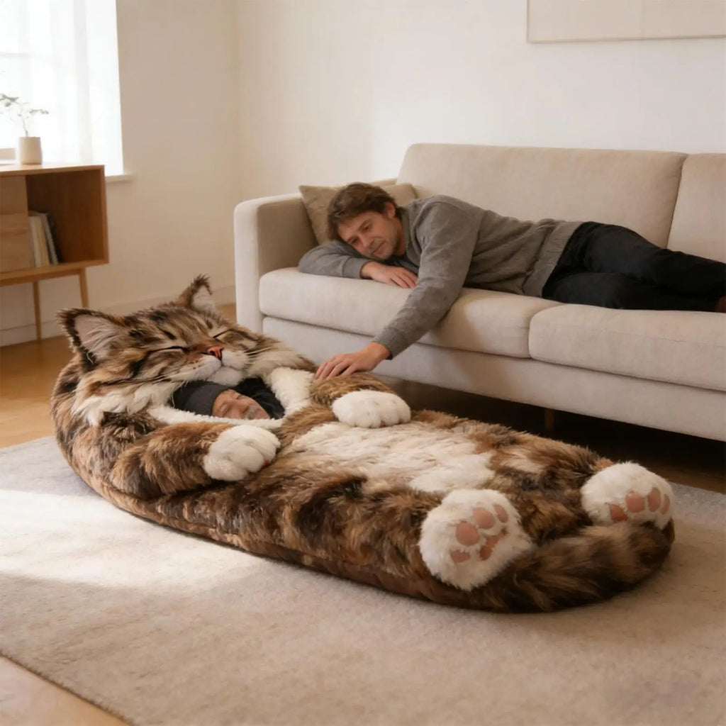 Adult Sleeping Bag Soft Warm Room Decor Cat Envelope Warm Sleeping Bag For Indoor Home Bedroom Living Room Apartment Dorm Hotel
