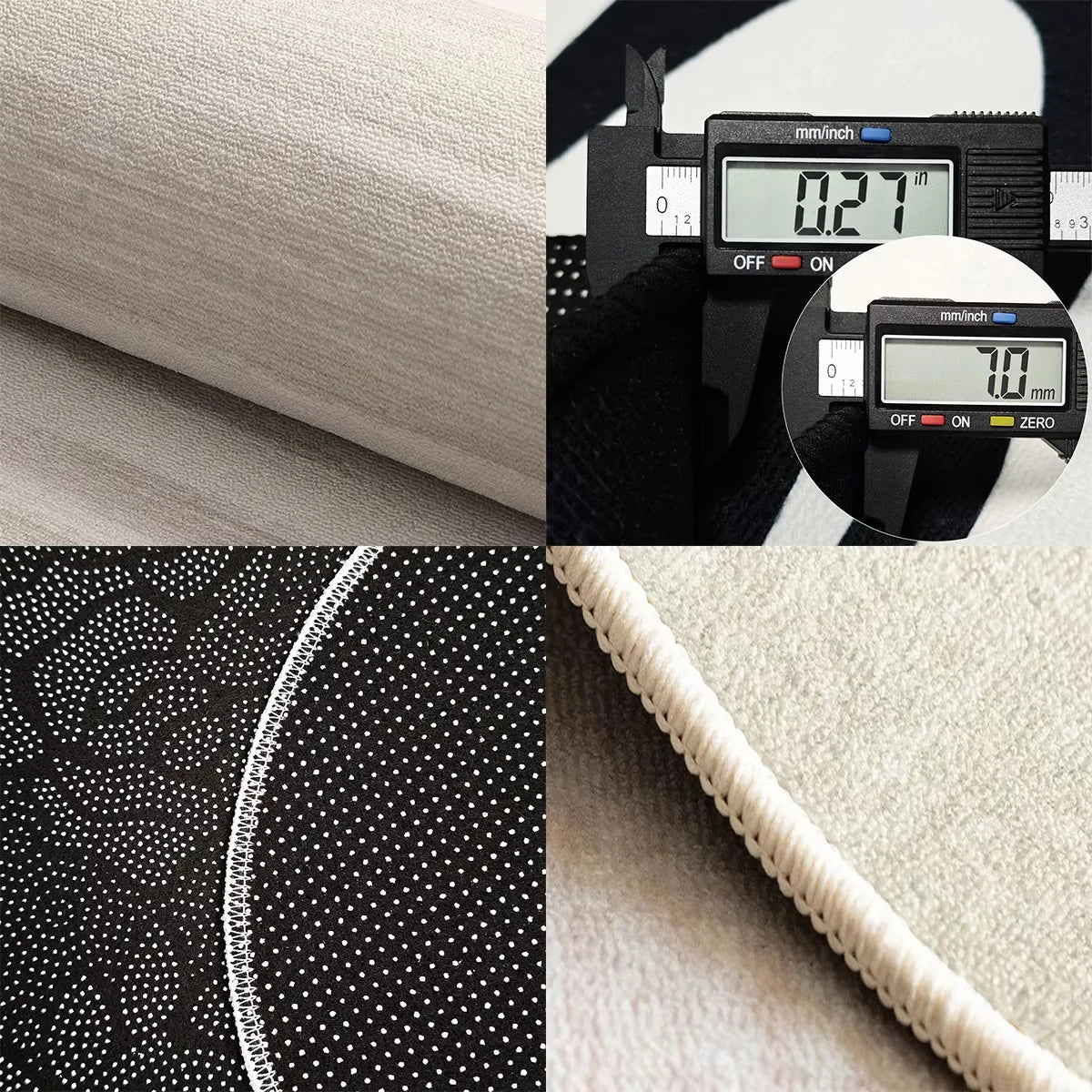 Living Room Carpet Waterproof Non-slip Stain-resistant Floor Mat Minimalist Checkered Pattern Rug Large Area Home Decor Mats