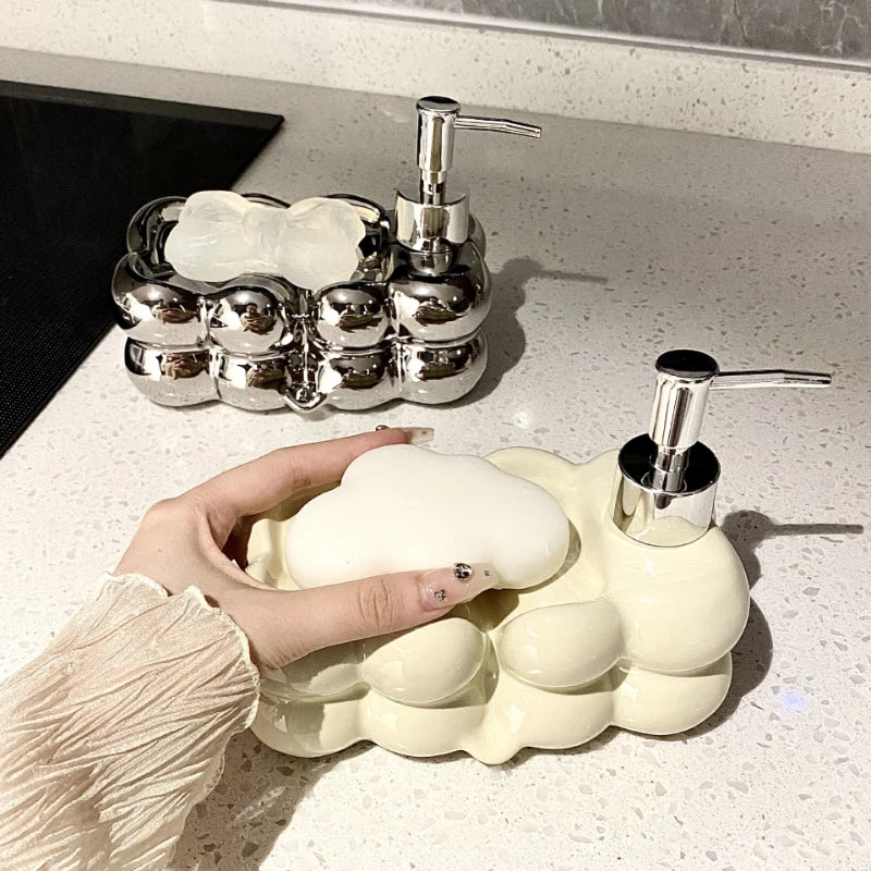 Bathroom Lotion Bottle Press Dispenser Bottle Large Volume Hand Sanitizer Bath Liquid Bottle Soap  Use Box Hotel Household
