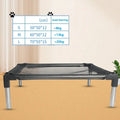 Cooling Elevated Dog Bed - Raised for Dogs, Cat, Outdoor With Guardrail, Breathable Mesh, Portable Camping Cot
