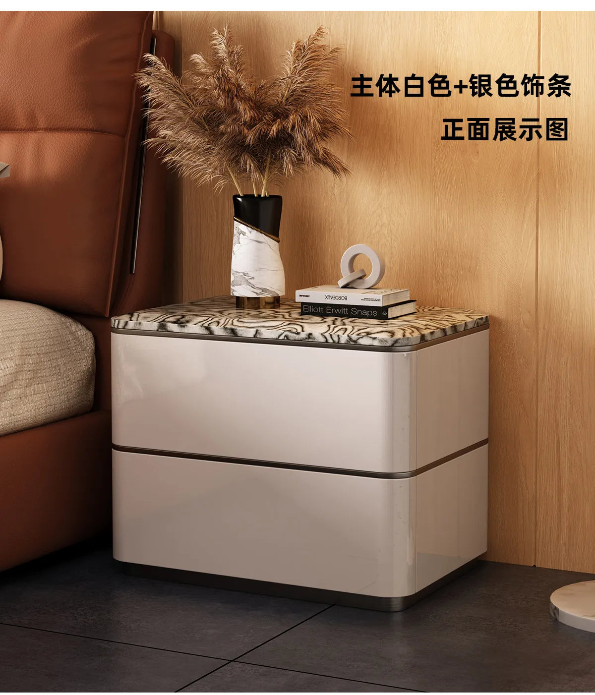 Delicacy Bedroom Nightstand Storage Drawers Classic Practical Bedside Table Aesthetic Luxury Mesitas De Noche Home Furniture