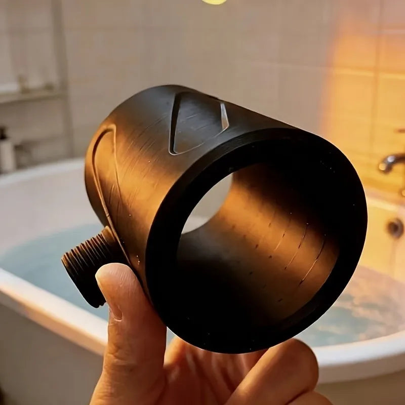 Bathroom shower head for men, designed for bathing, with a high-pressure, large-flow, ring-shaped showerhead. Suitable for G1/2inch standard connectors. Easy to disassemble, compact and portable, can also be used outdoors