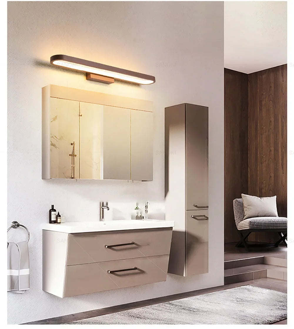 Bathroom LED Wall Lamp Wall Sconce Modern Mirror Headlight for Toilet Stairs Aisle Vanty Lamps Home Decorations Fixture Luster