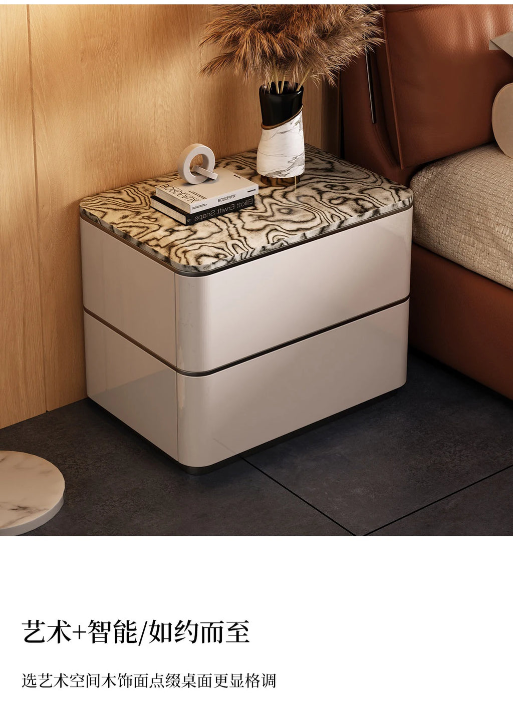Delicacy Bedroom Nightstand Storage Drawers Classic Practical Bedside Table Aesthetic Luxury Mesitas De Noche Home Furniture