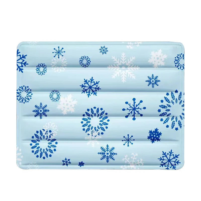 Cartoon Print Summer Cooling Mat for Dogs Cats Non-Toxic Reusable Ice Pad Pet Self-Cooling Cushion Bed