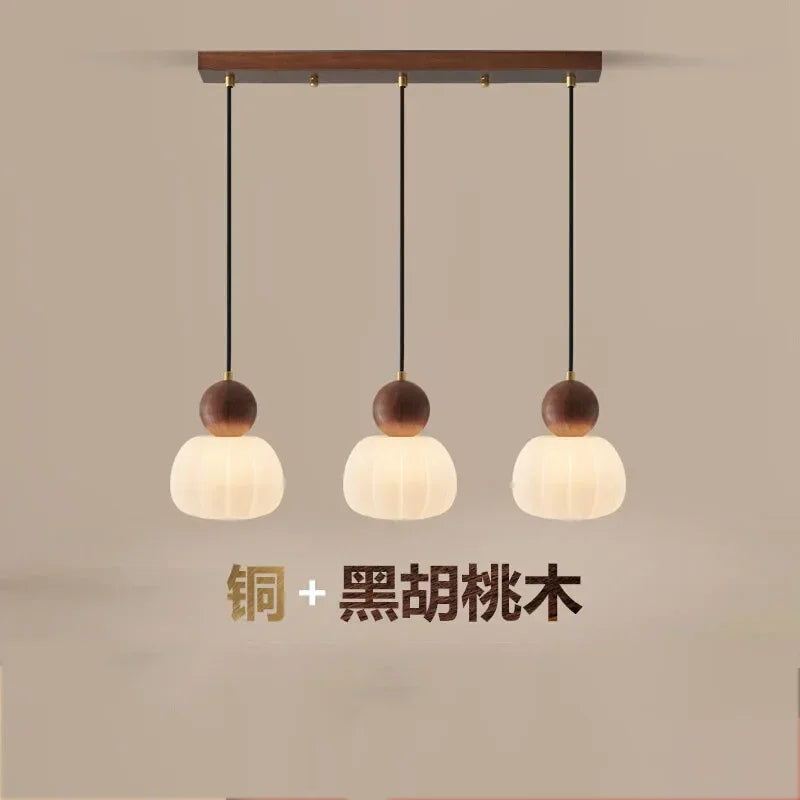 Cream Wind Bedroom Chandelier Simple Children's Bedside Chandelier Modern Creative Jack-o '-lantern Nordic Restaurant Lamps