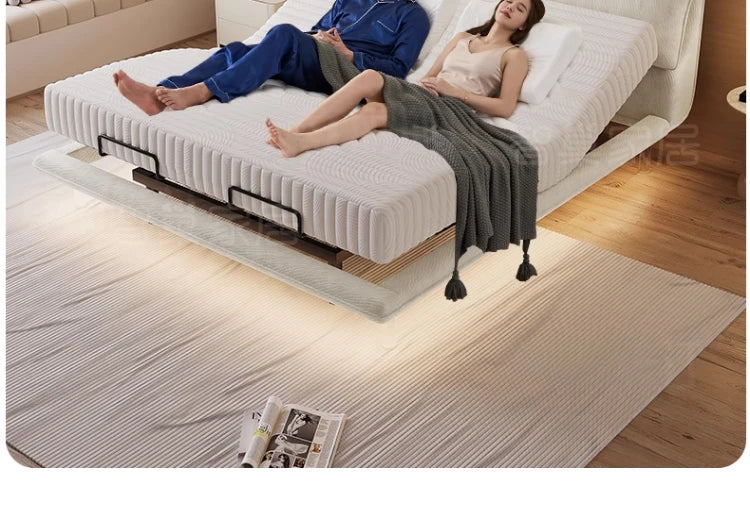 Bedroom Electric Beds Leg Support Dressing French Frame Bed Headboards Double Lounge Camas Matrimonial House Accessories