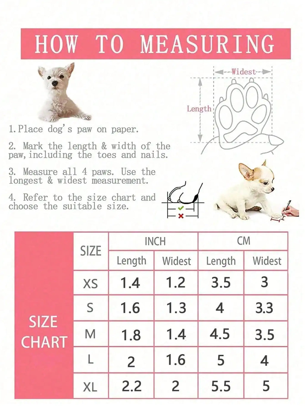 Dog Shoes for Large Dog, Medium Dogs Boots & Paw Protectors for Winter Snowy Day, Summer Hot Pavement, Waterproof in Rainy
