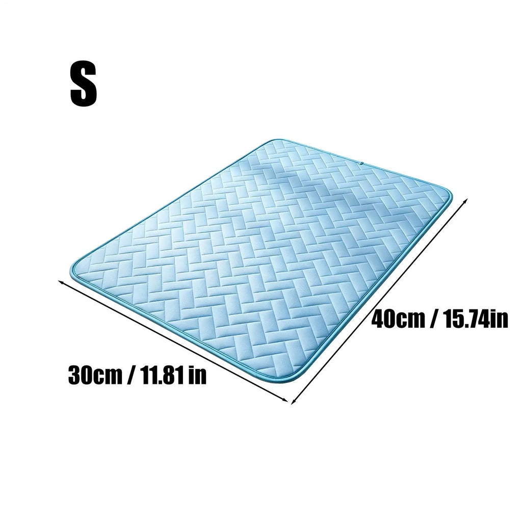 Pet Cooling Mat Pet Ice Silk Cold Pad Dog Foldable Cooling Mat for Outdoor Indoor Backyard Balcony Home Living Room Bedroom