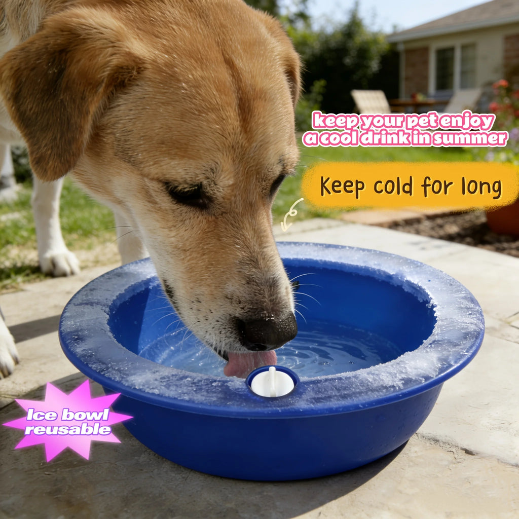 Pet Ice Bowl Cold Feeder – Fill & Freeze, Long-Lasting Cool, Perfect for Cats & Dogs, Easy Clean Summer Must-Have