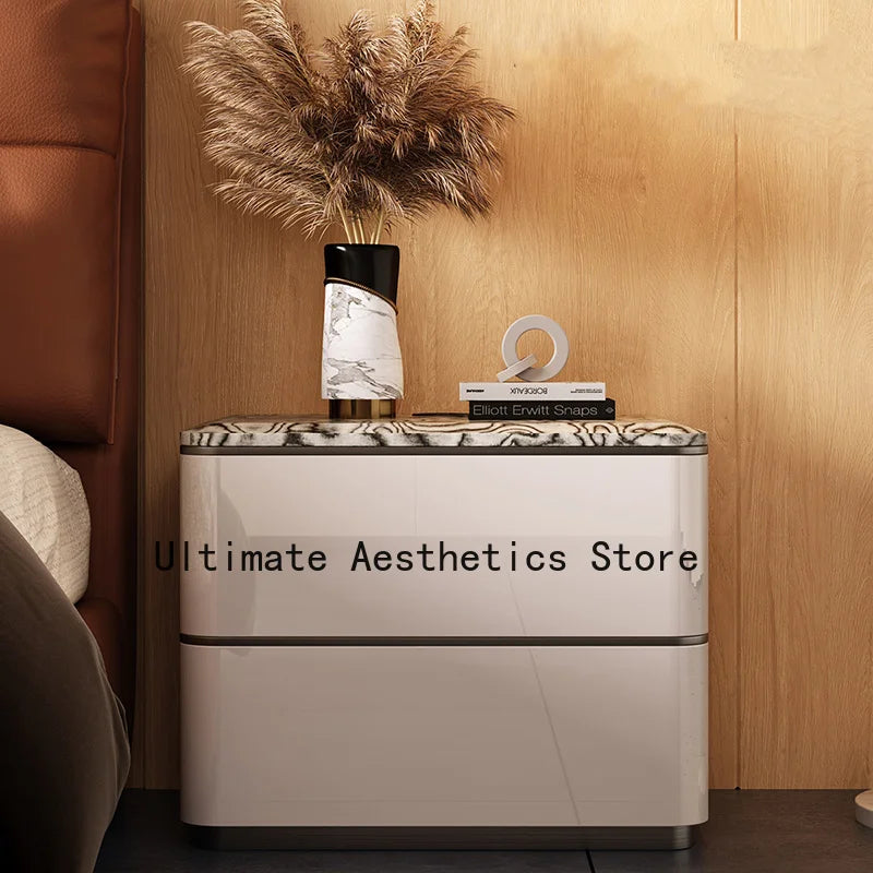 Delicacy Bedroom Nightstand Storage Drawers Classic Practical Bedside Table Aesthetic Luxury Mesitas De Noche Home Furniture