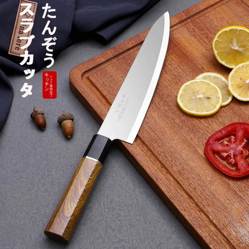 Kitchen knife cooking knife kitchen stainless steel slicing knife Japanese knife chef-specific fruit knife, Japanese fish cutter