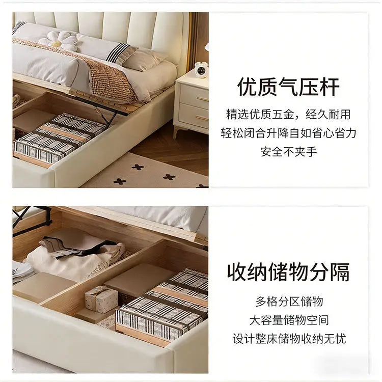 Modern Wooden Bed Bedroom Princess Design Sleeping Floor Mobile Girls Luxury Bed Children Letto Matrimoniale Hotel Furniture