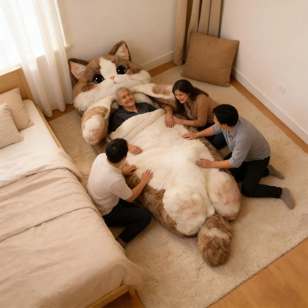 Adult Sleeping Bag Soft Warm Room Decor Cat Envelope Warm Sleeping Bag For Indoor Home Bedroom Living Room Apartment Dorm Hotel