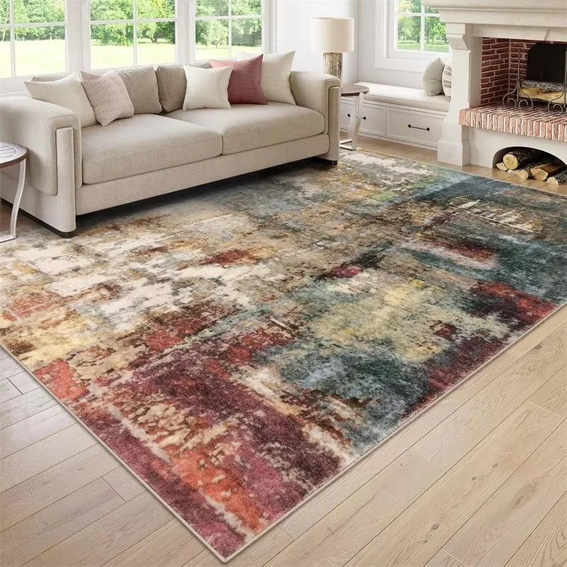 Living Room Large Area Carpet Modern Abstract Living Room Kitchen Bathroom Entryway Washable Rugs Stain-resistant Large Mats
