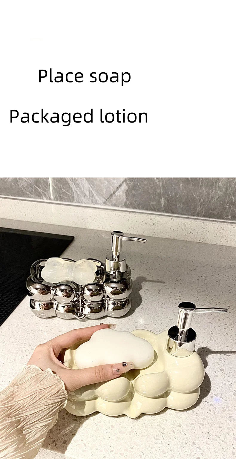 Bathroom Lotion Bottle Press Dispenser Bottle Large Volume Hand Sanitizer Bath Liquid Bottle Soap  Use Box Hotel Household