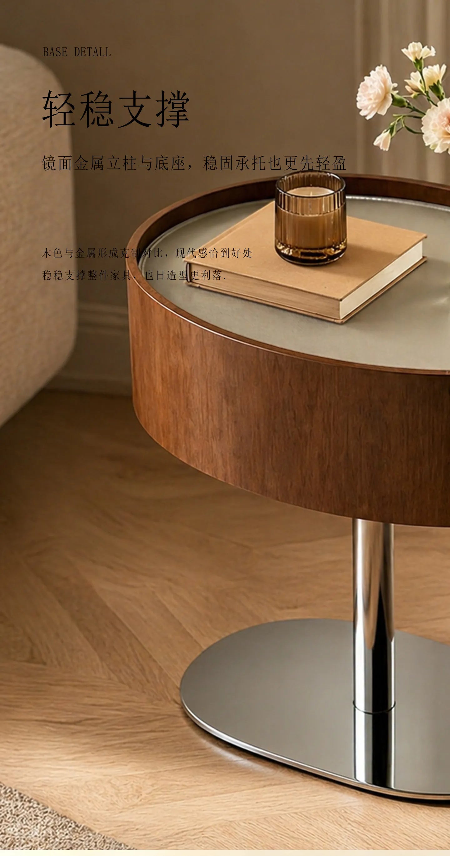 Bedroom With Drawers Bedside Table Trendy Italian Minimalist Space Saving Nightstand Premium Aesthetic Velador Home Furniture