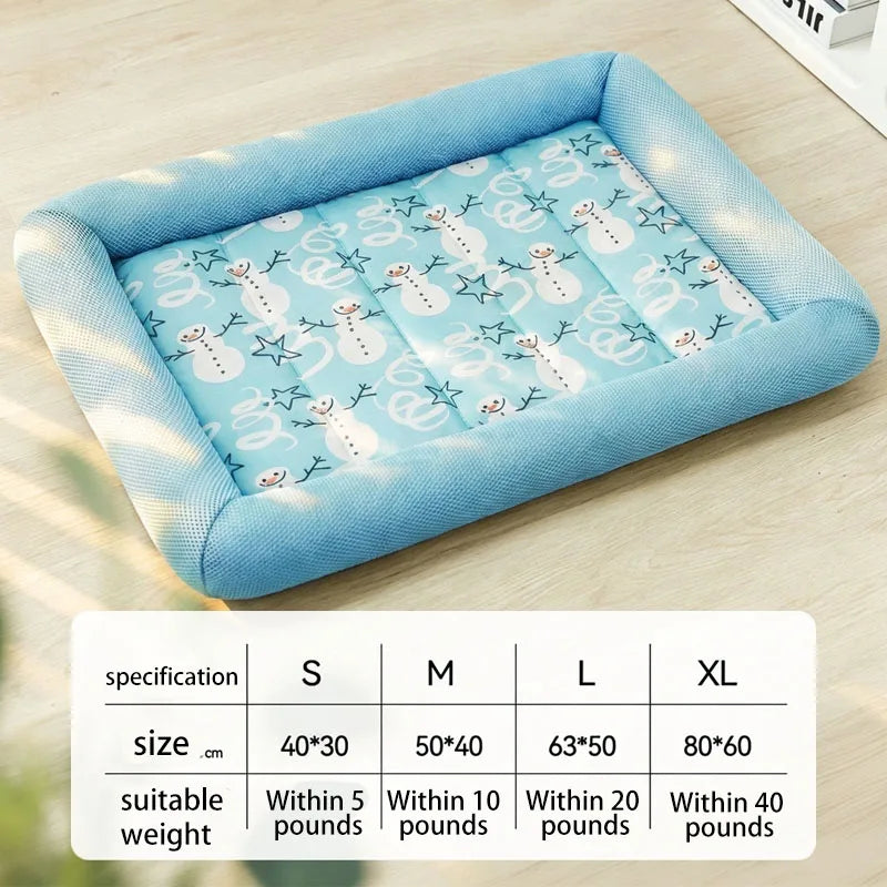 Cooling Puppy Bed Summer Dog Supplies Mat Accessory Comfort Sofa Blanket for Small Medium Large Dogs Cats Beds Mats Supplies
