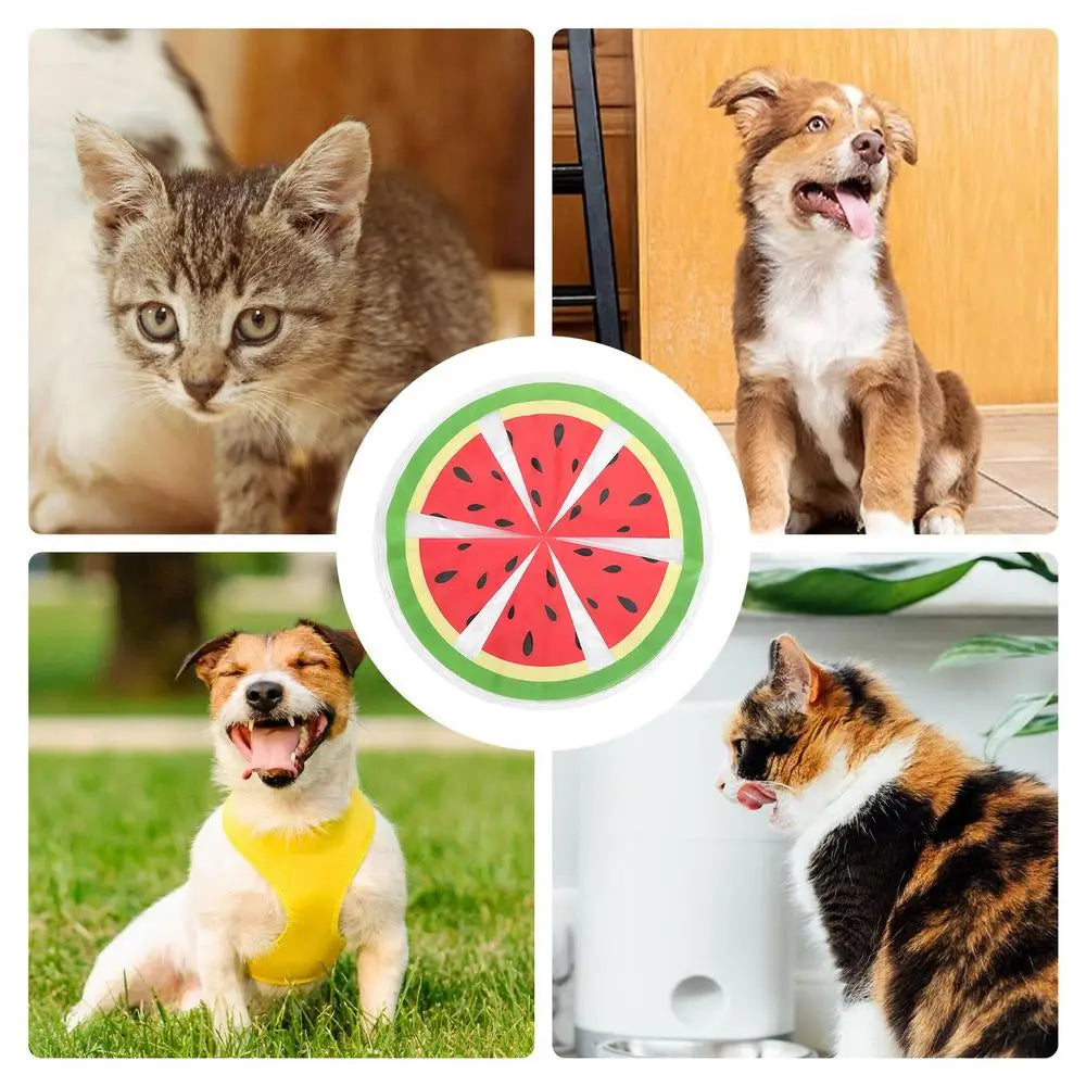 Pet Cooling Mat Cute Water Sensory Pad For Puppy Cute Fruit Pattern Cooler Cushion Pad Bed Sleeping Mattress For Dogs And Cats