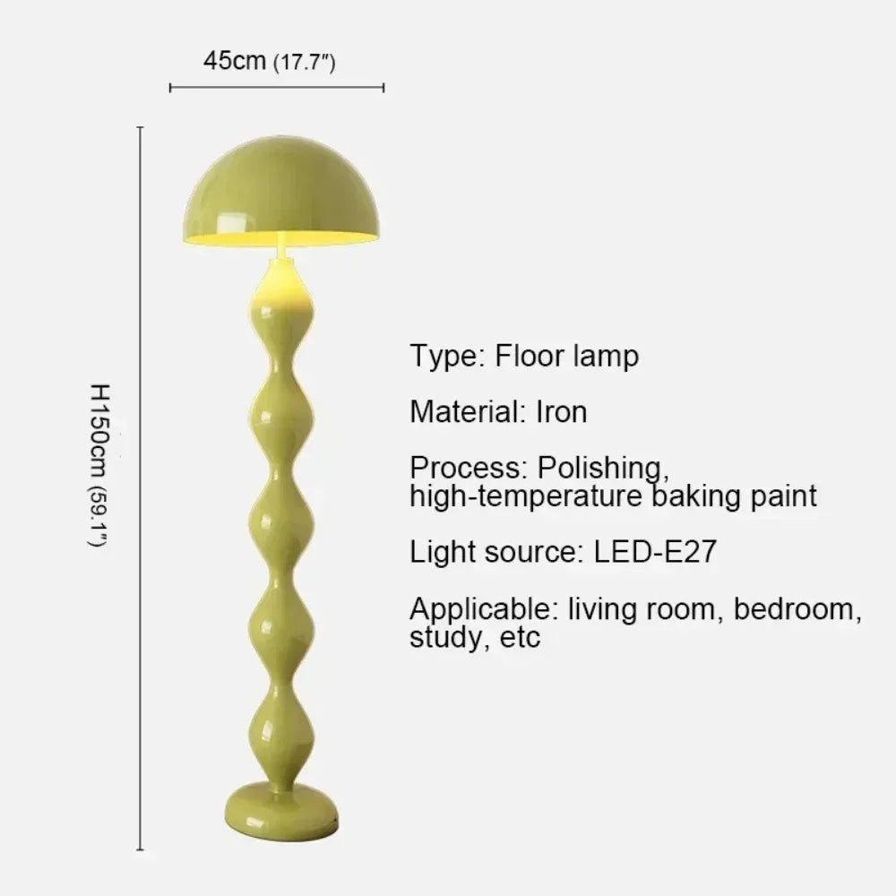 Nordic Living Room LED Floor Lamp Creative Mushroom Shape Indoor Atmosphere Lighting Decorative Floor Lamp