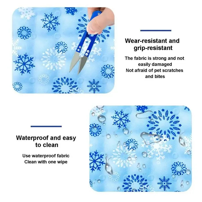 Pet Summer Cooling Mat, Self-Watering Ice Gel Cooling Pad for Pets, Portable and Durable Pet Ice Mat, Suitable for Small and Large Dogs
