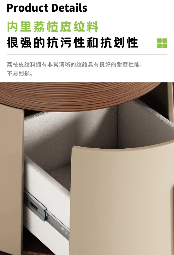 Creative Design Small Bedside Table Space Saving Drawers Storage Nightstand Unique Trendy Mesa De Noche Bedroom Furniture