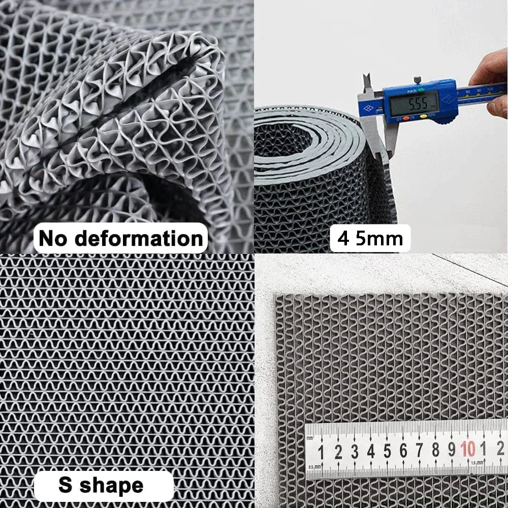 Bathroom Mat, Anti Slip Drainage, Bathroom Moisture-proof Area,door,shower Floor Mat Multifunctional Kitchen Waterproof Plastic