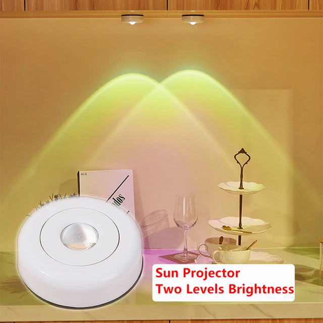 Bedroom Decor Lights Touch Sunset Lamp Cabinet Ambient Night Light for Wall Lamps Kitchen Closet Cupboard Decoration Lightinng