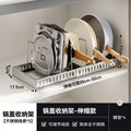 Kitchen Pot Lid Rack Countertop Organizer Cookware Storage