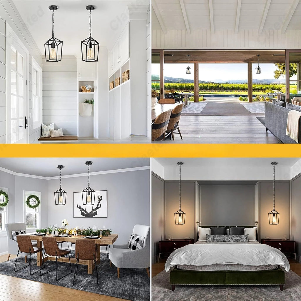 Creative Retro New LED American Wrought Iron Chandelier Living Room Dining Room Bar Corridor Bedroom Decorative Lighting